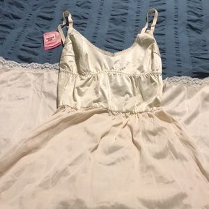 Vintage Sears long Cream Lingerie Anti Cling